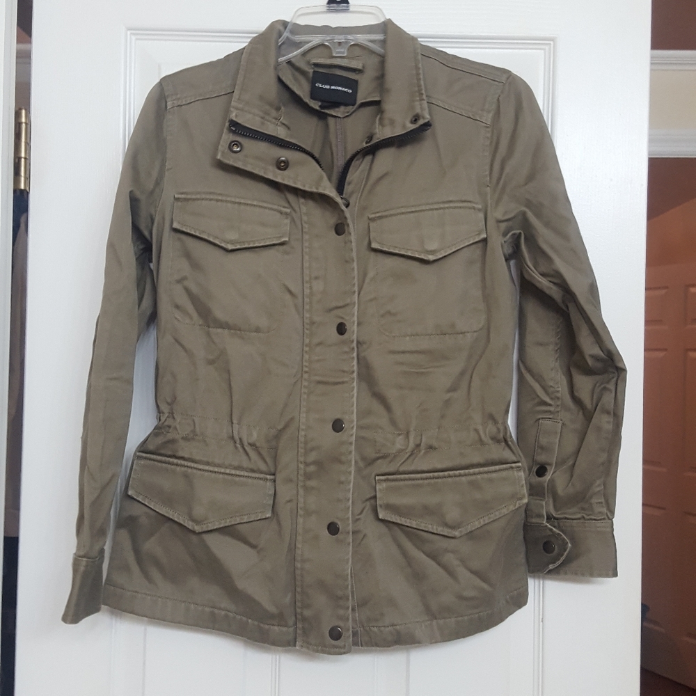 Club Monaco Green Utility Army Jacket